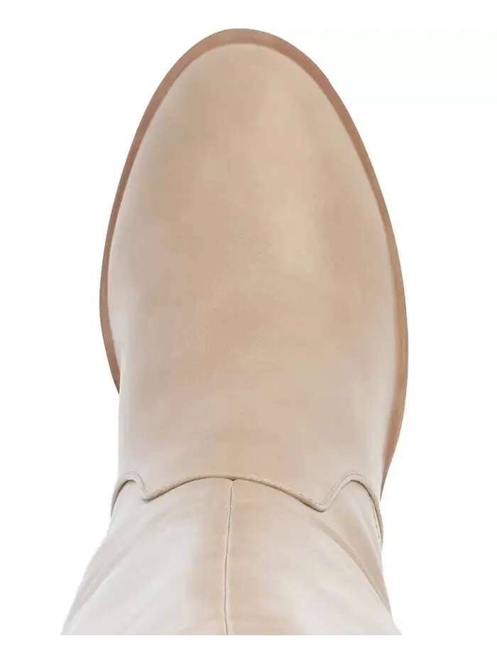 Женские сапоги Romilly Wide Width Round Toe Block Cabble High до колена Journee Collection — изображение 4 из 8, бежевый