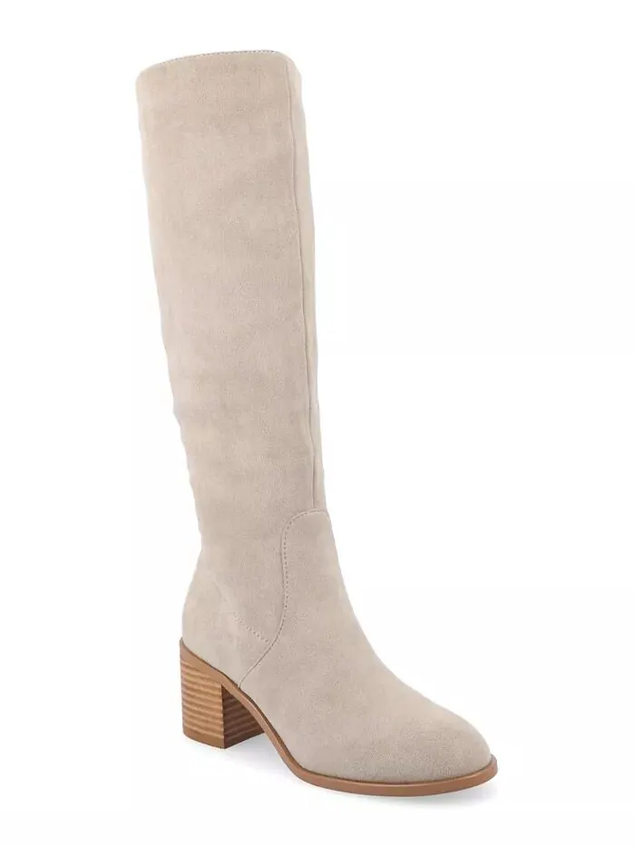 Женские сапоги Romilly Wide Width Round Toe Block Cabble High до колена Journee Collection