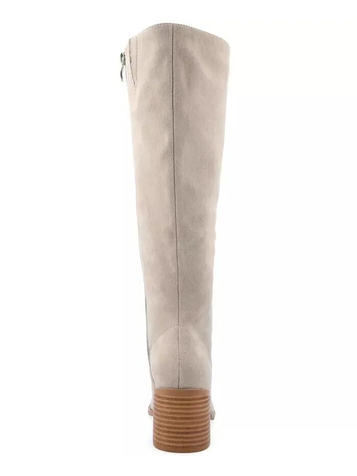 Женские сапоги Romilly Wide Width Round Toe Block Cabble High до колена Journee Collection — изображение 3 из 8, серый