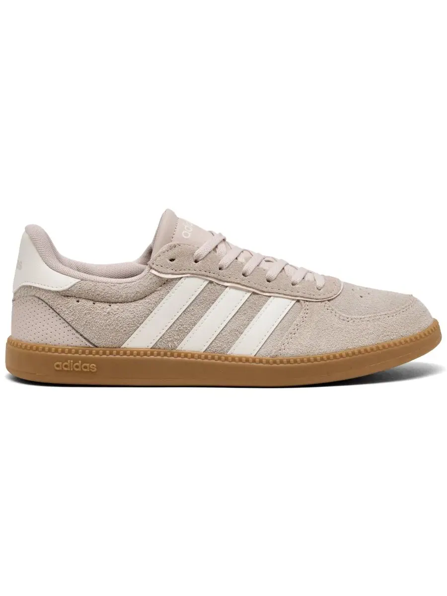 Кроссовки женские с леопардовым принтом, модель Breaknet Sleek adidas, Putty Mauve — изображение 2 из 6, белый