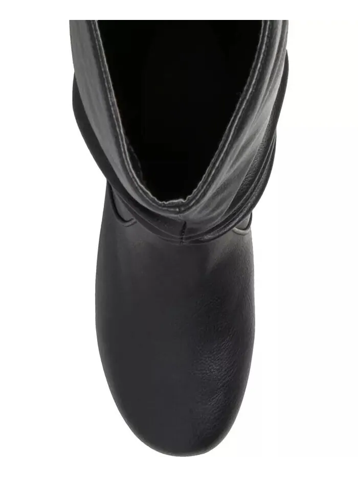 Женские сапоги Jayne Wide Calf Slouchy выше колена Journee Collection — изображение 4 из 10, черный