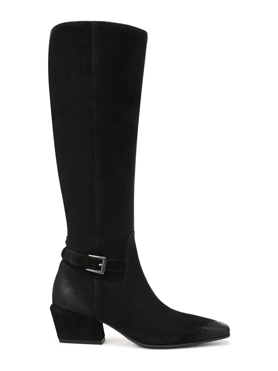 Женские сапоги-казаки с молнией Haisley Zipper Tall Boots Sam Edelman — изображение 2 из 5, черный