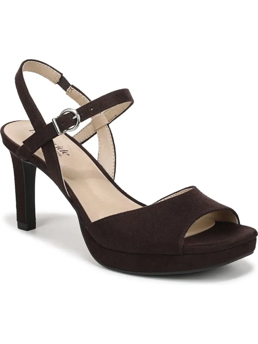 Босоножки на каблуке с ремешками Gwendolyn LifeStride, Dark Chocolate Microsuede — изображение 1 из 5