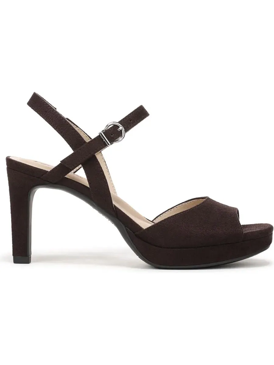 Босоножки на каблуке с ремешками Gwendolyn LifeStride, Dark Chocolate Microsuede — изображение 2 из 5