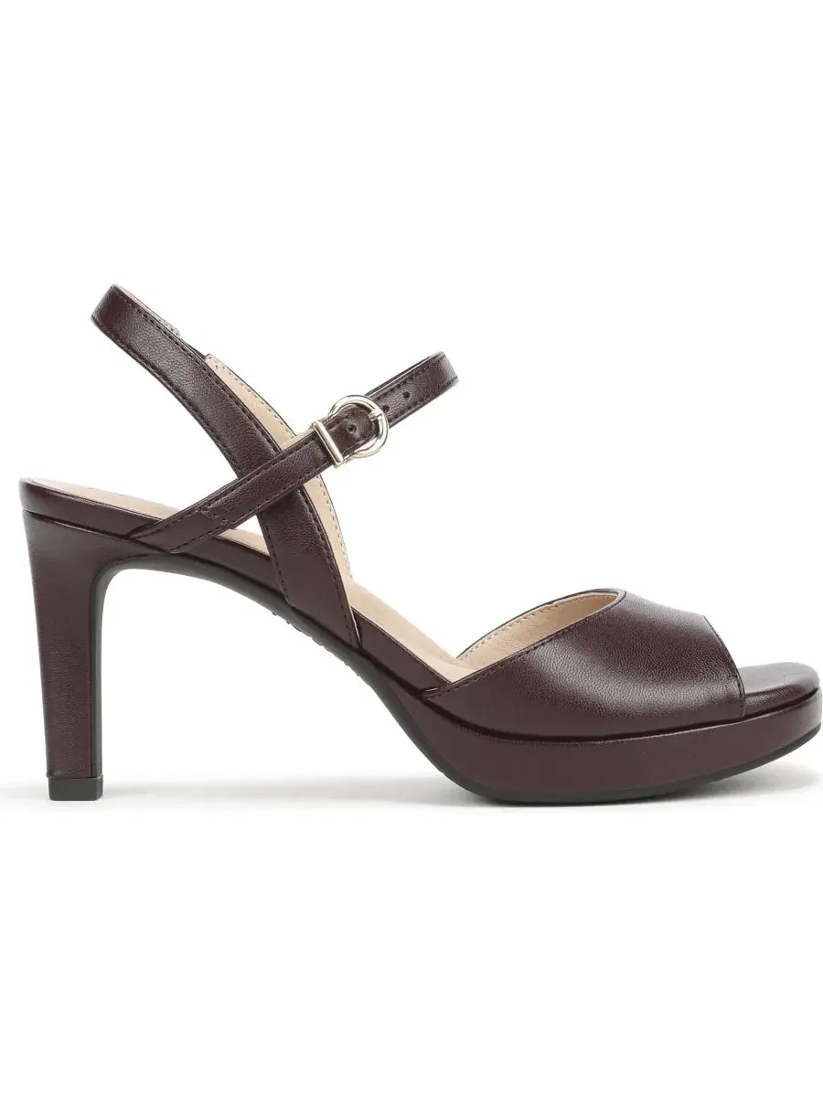 Босоножки на платформе с открытым носком Gwendolyn LifeStride, Chocolate Plum Faux Leather — изображение 2 из 5