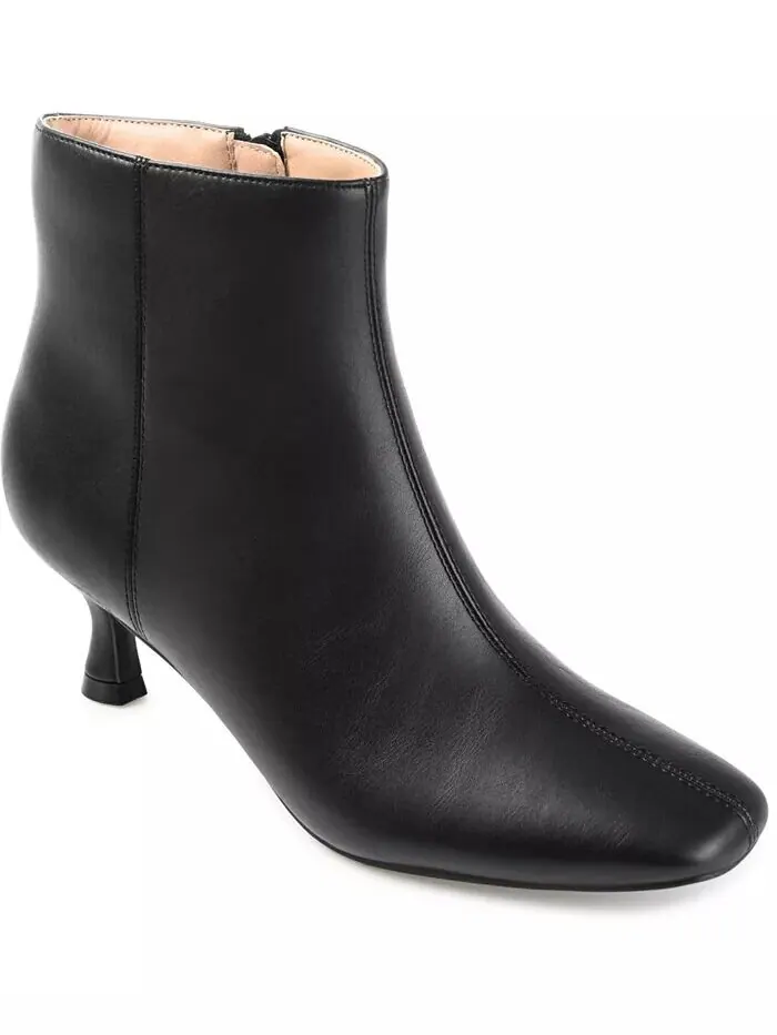 Женские ботильоны Kelssa Square Toe Kitten Heel Dress Booties Journee Collection