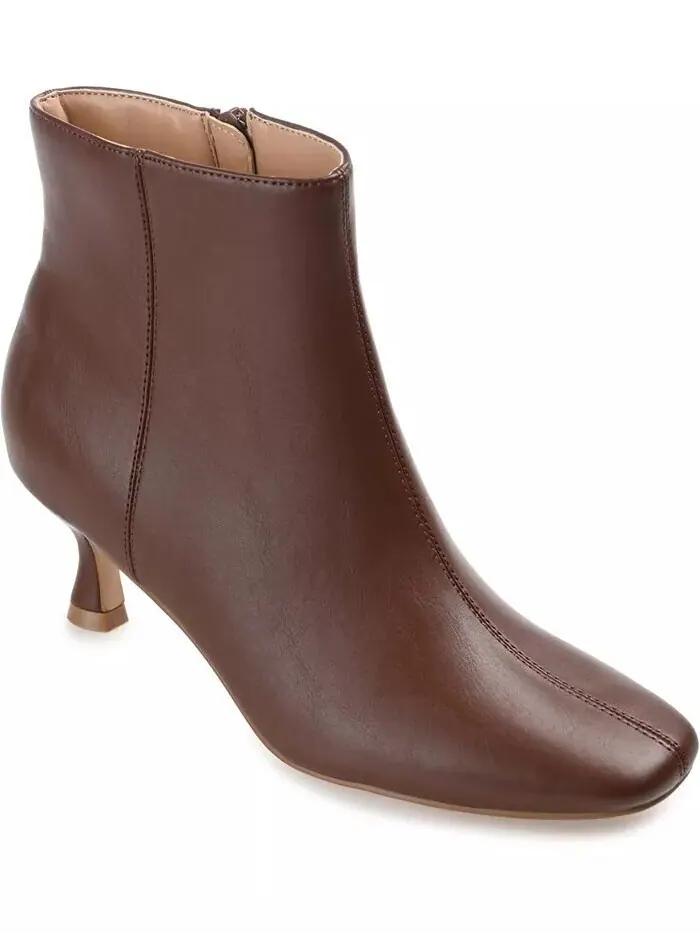 Женские ботильоны Kelssa Square Toe Kitten Heel Dress Booties Journee Collection