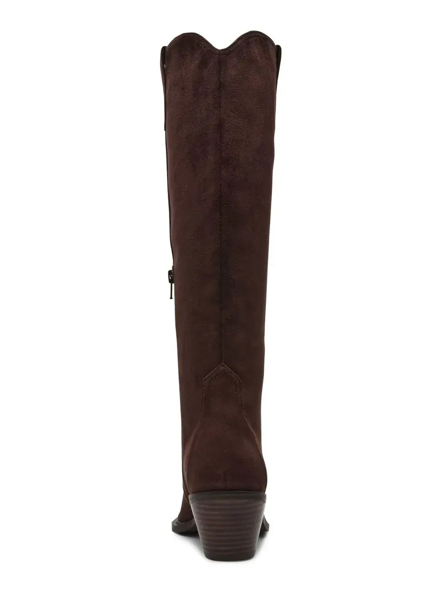Женские казаки с узким мысом Greva Tall Pull-On Cowboy Western Boots DV Dolce Vita — изображение 3 из 5, коричневый