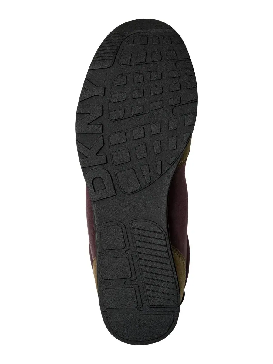Кроссовки женские с круглым носком, на шнуровке, Amanda DKNY, Sangria/Walnut — изображение 2 из 5