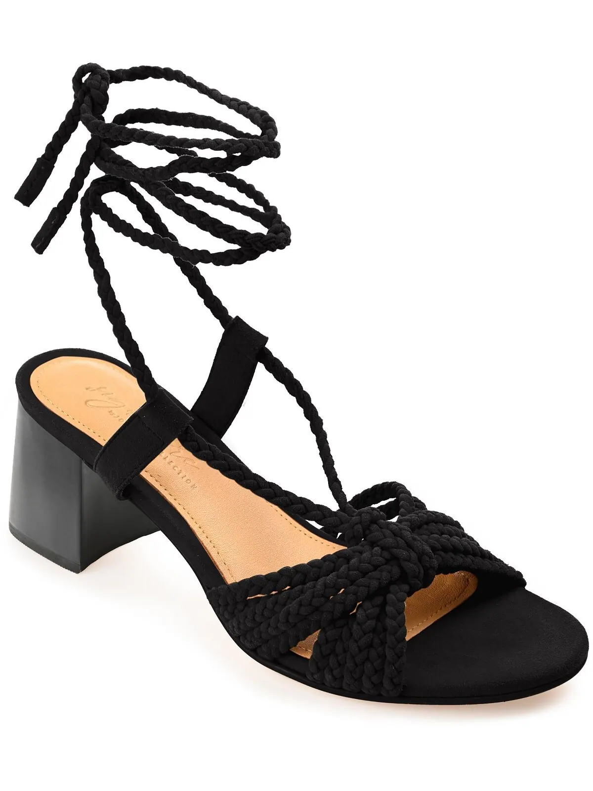 Женские плетеные сандалии Railee Journee Signature — черный