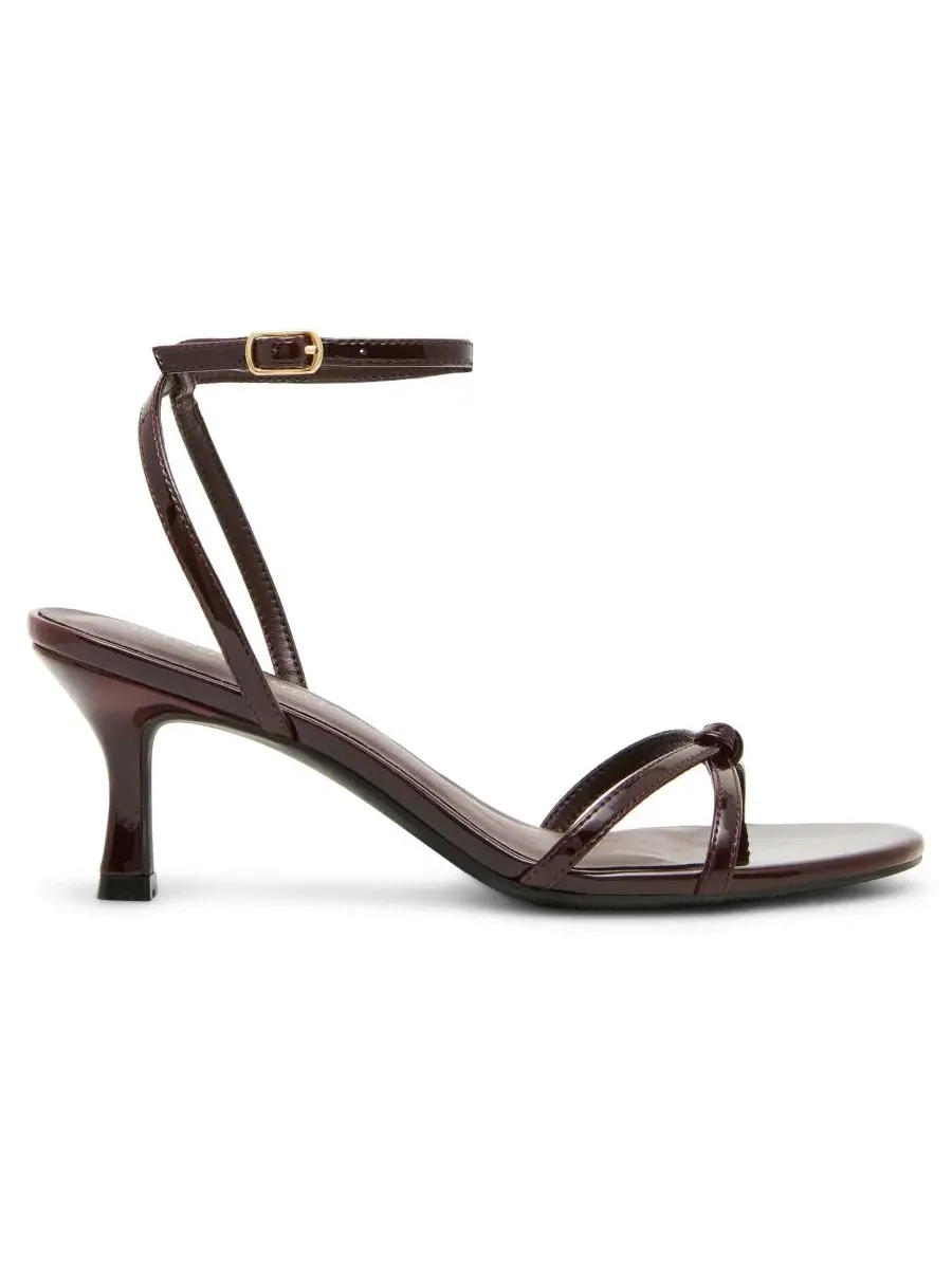 Босоножки на высоком каблуке с переплетением Madden Girl, Merlot Patent — изображение 2 из 7