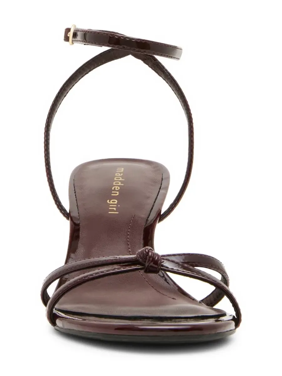 Босоножки на высоком каблуке с переплетением Madden Girl, Merlot Patent — изображение 6 из 7