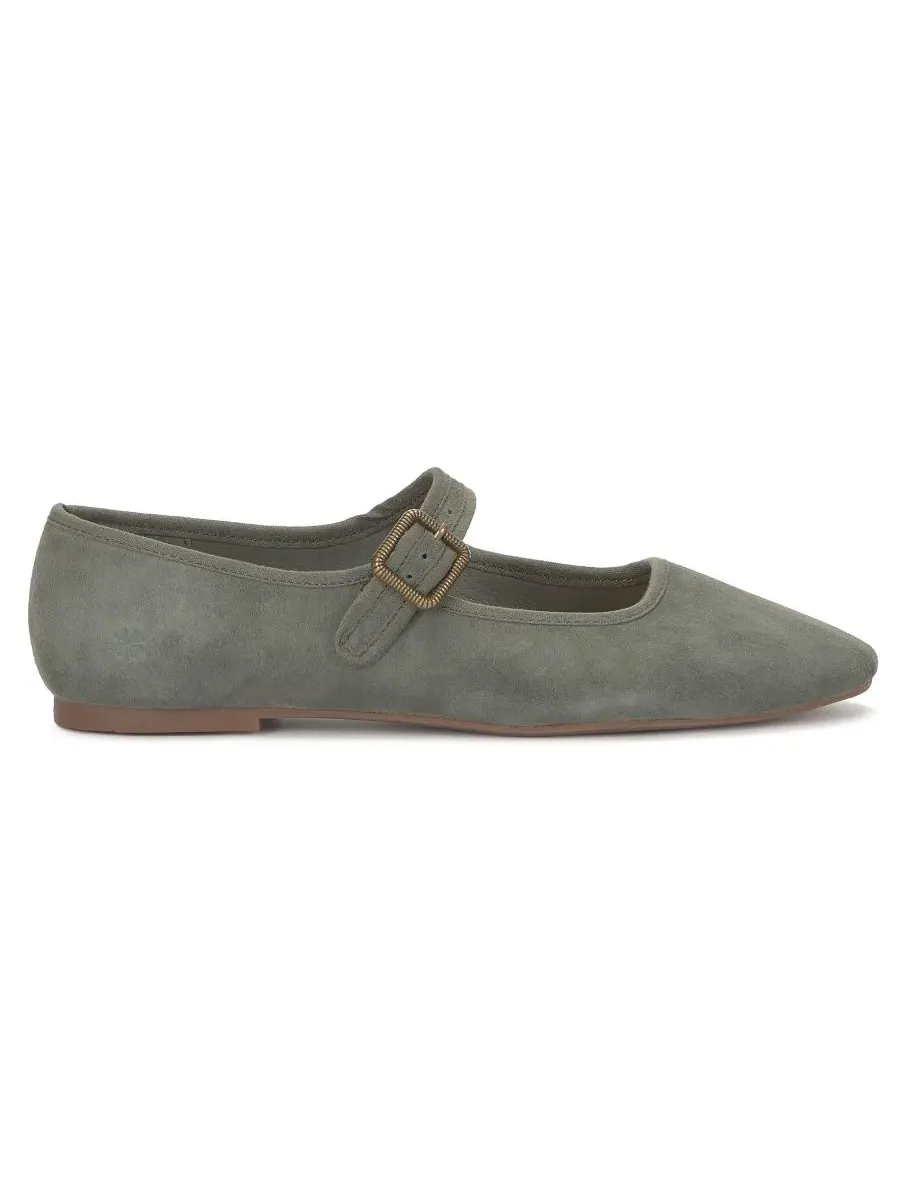 Мэри Джейн туфли на плоском ходу Tannyr Lucky Brand, Winter Mist Suede — изображение 2 из 5