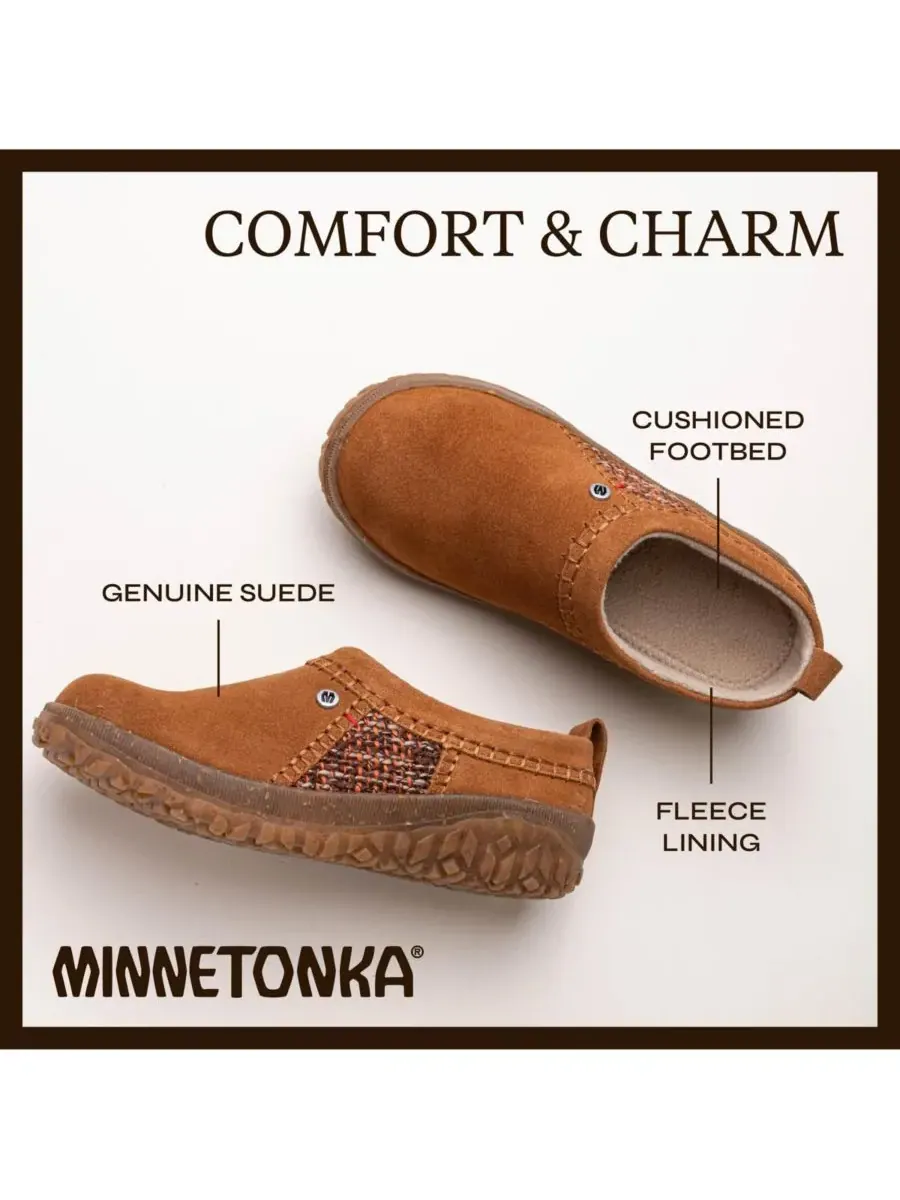 Женские замшевые сабо Tamarra Minnetonka — изображение 5 из 7, коричневый