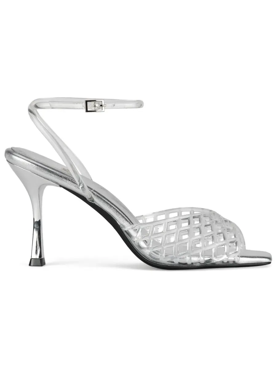 Женские сандалии Lattix Caged Jelly на среднем каблуке Jeffrey Campbell — изображение 2 из 5
