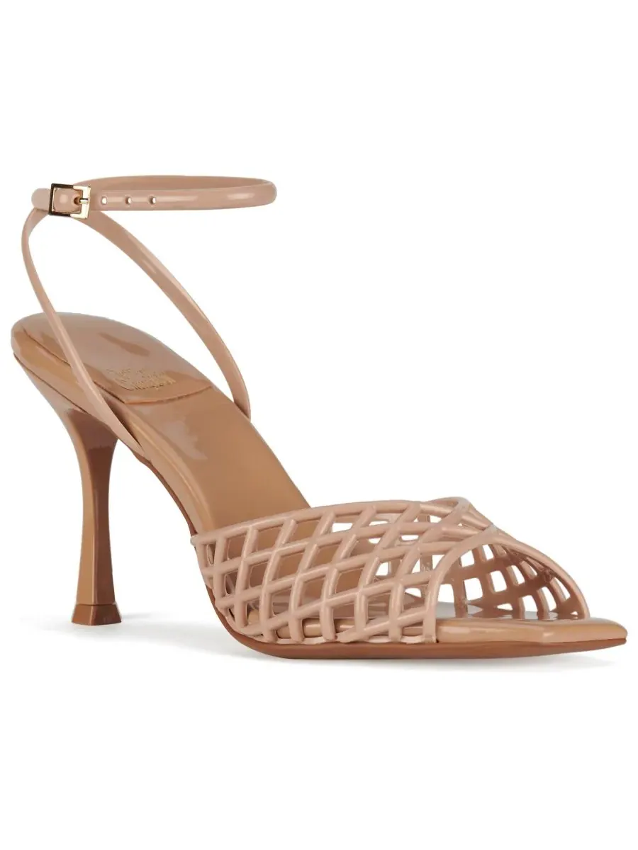 Женские сандалии Lattix Caged Jelly на среднем каблуке Jeffrey Campbell — изображение 1 из 5, прозрачный