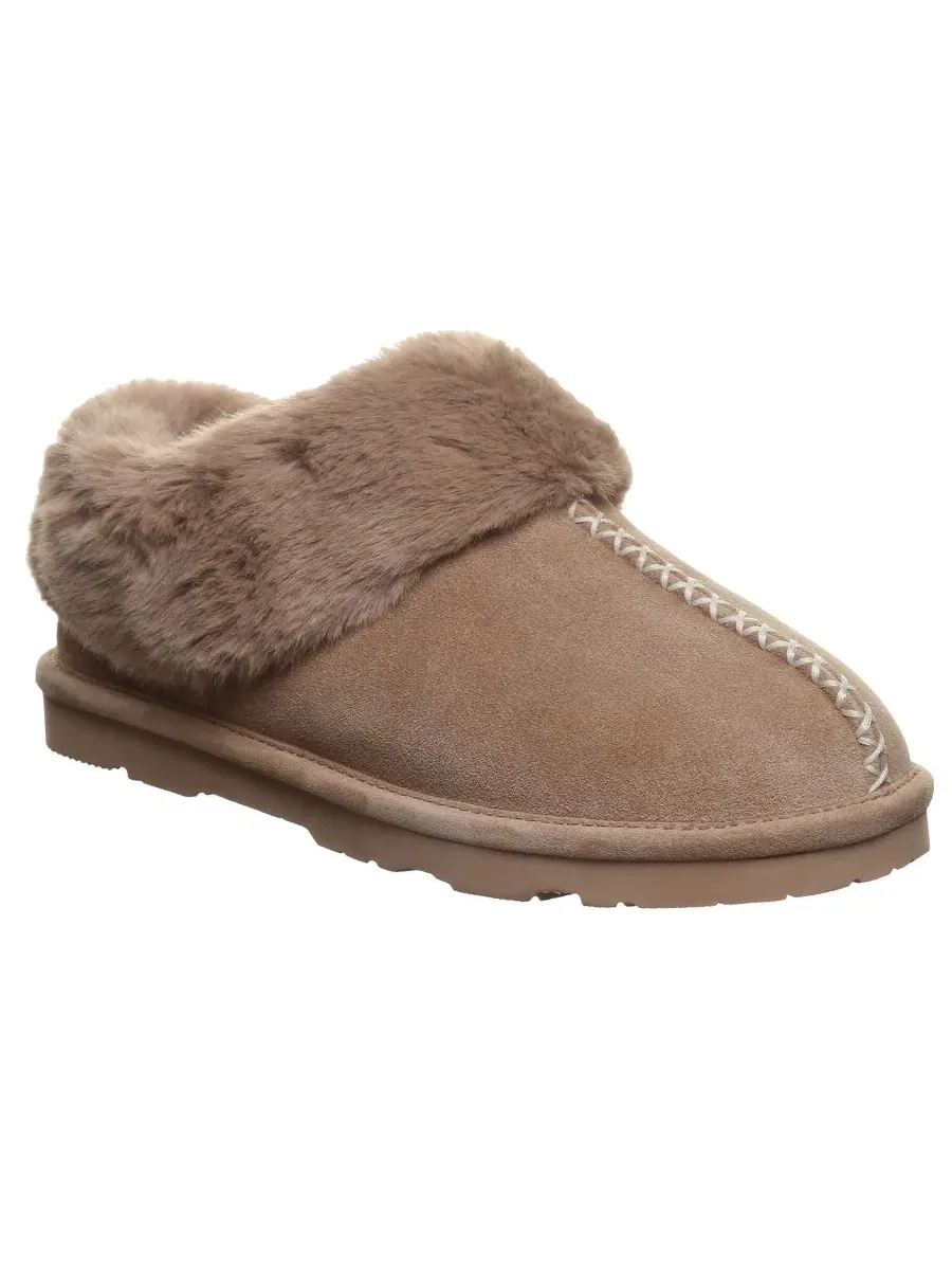 Домашние тапочки-слипоны из замши Bella BEARPAW