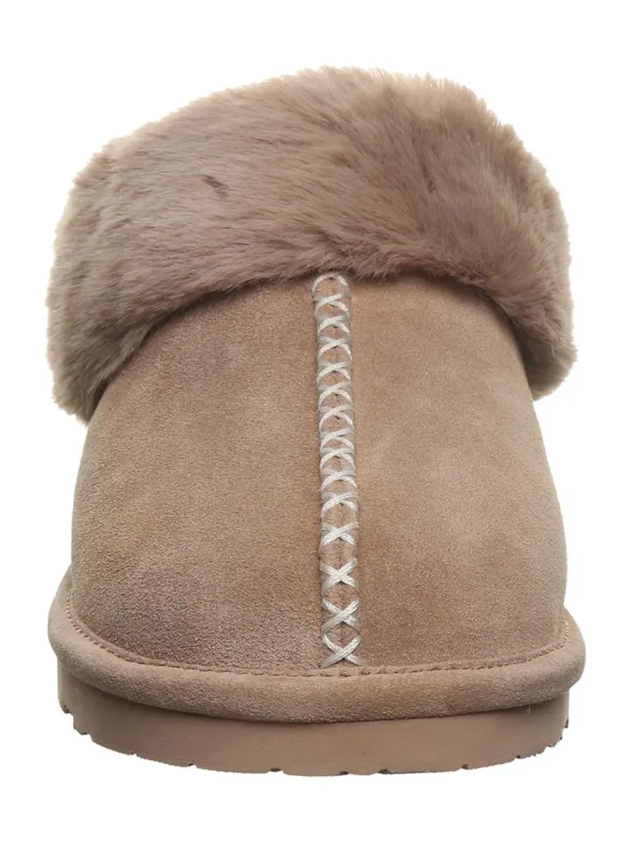 Домашние тапочки-слипоны из замши Bella BEARPAW — изображение 7 из 8, березовый