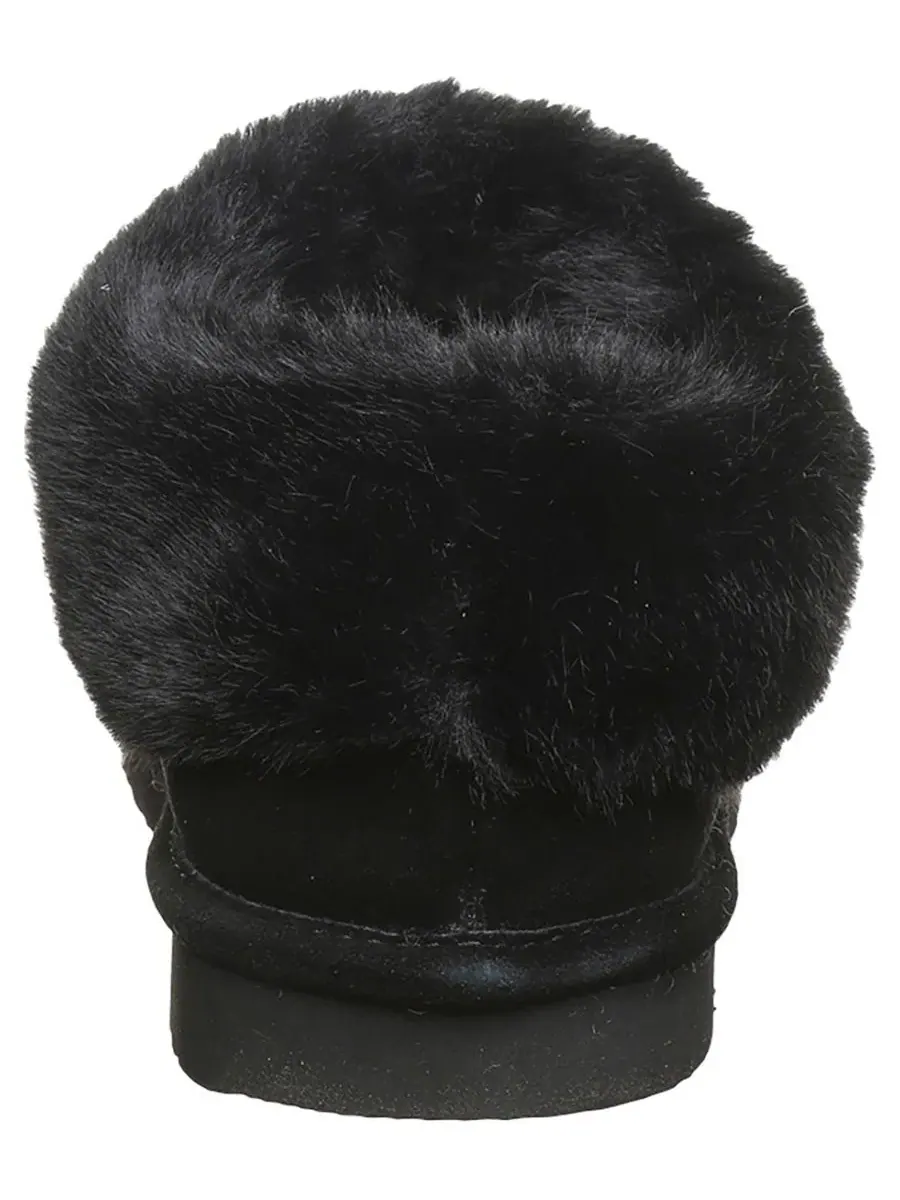 Тапочки-слипоны из замши с шерстяной подкладкой BEARPAW Bella — изображение 3 из 8, черный