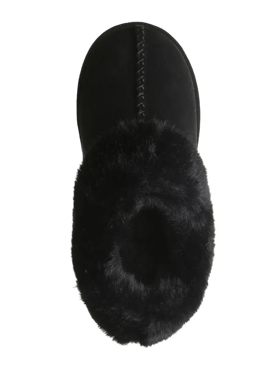 Тапочки-слипоны из замши с шерстяной подкладкой BEARPAW Bella — изображение 4 из 8, черный