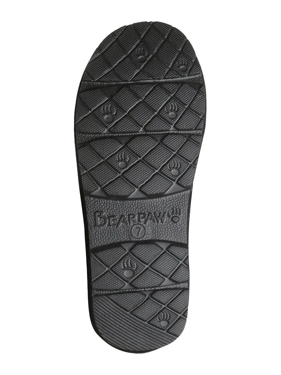 Тапочки-слипоны из замши с шерстяной подкладкой BEARPAW Bella — изображение 5 из 8, черный