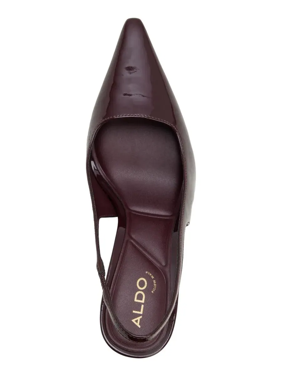 Туфли-лодочки с острым носком и каблуком-шпилькой ALDO — изображение 4 из 5, бордовый