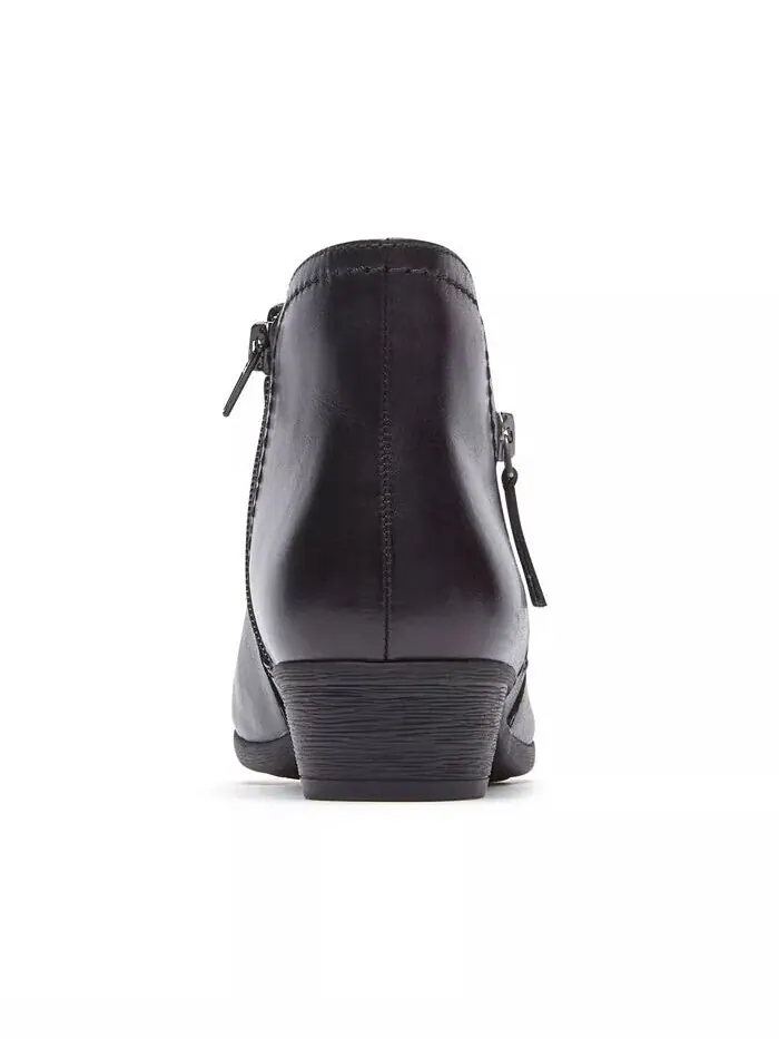 Женские кожаные ботильоны Carly Rockport — изображение 4 из 5, черный