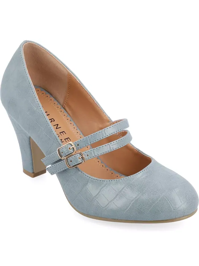 Женские туфли Mary Jane Windy Double Strap на каблуке Journee Collection