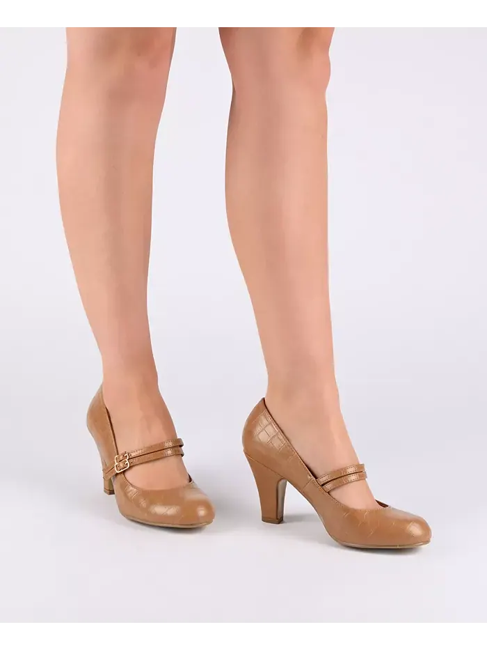 Женские туфли Mary Jane Windy Double Strap на каблуке Journee Collection — изображение 10 из 10, синий