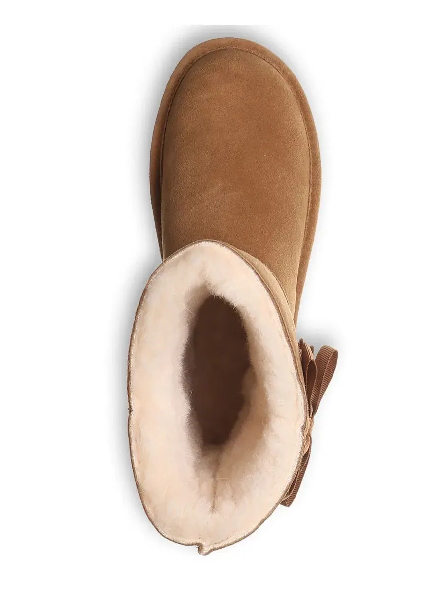 Ботинки Zaria Ribbon Bow Detail с отделкой бантом BEARPAW — изображение 4 из 8, хикори
