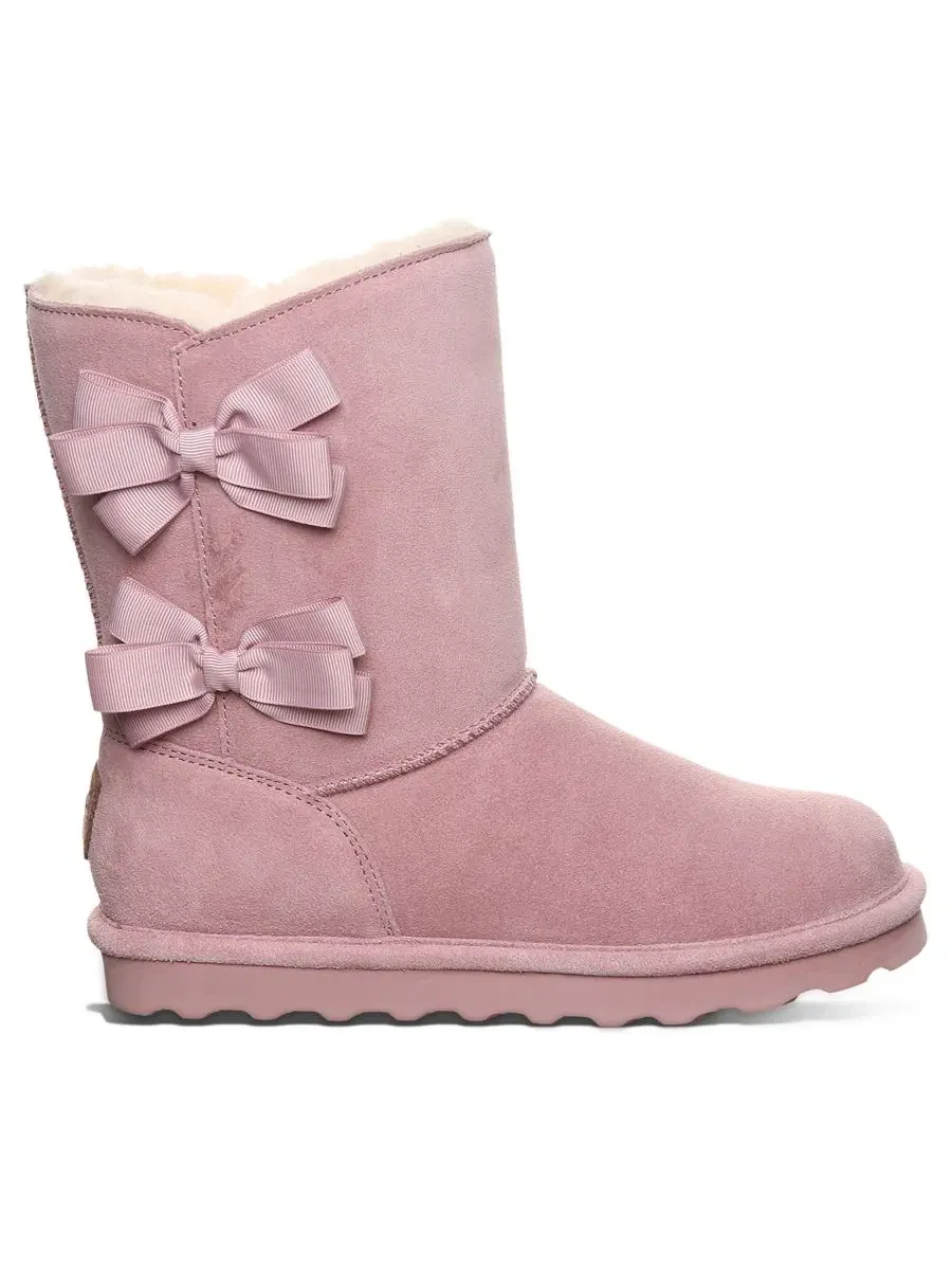 Женские сапоги Zaria Ribbon Bow Detail Mid-Calf с бантом BEARPAW — изображение 2 из 8, розовый