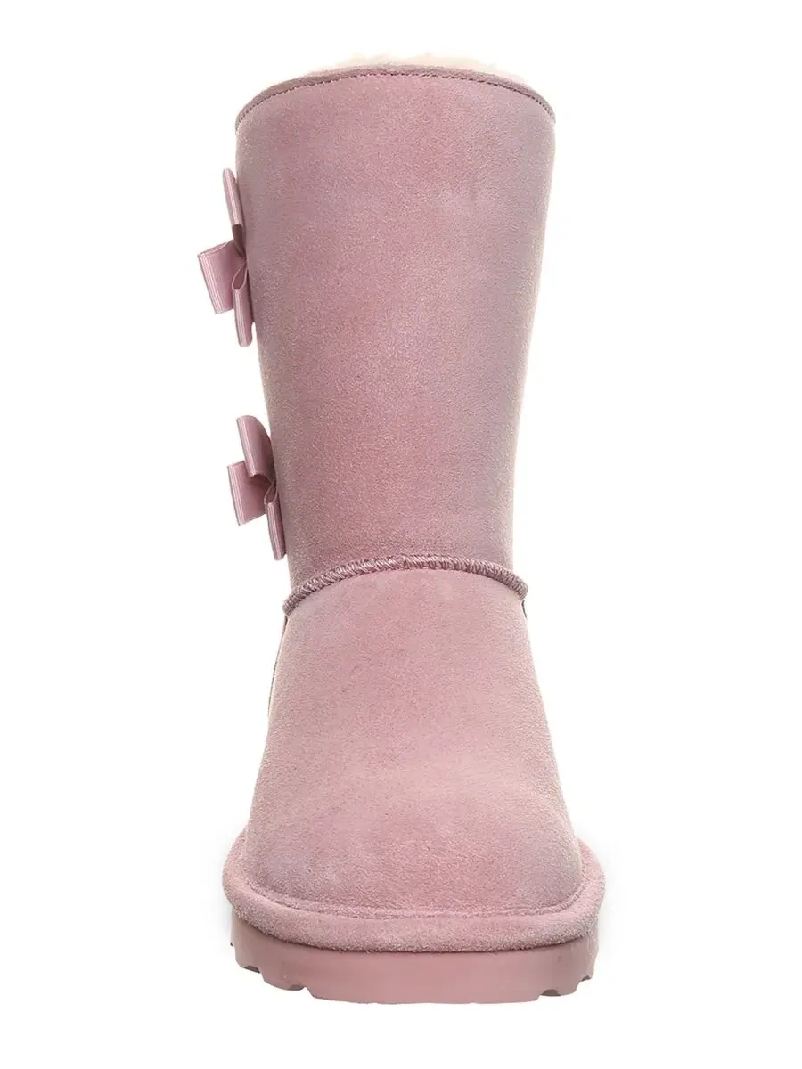 Женские сапоги Zaria Ribbon Bow Detail Mid-Calf с бантом BEARPAW — изображение 6 из 8, розовый