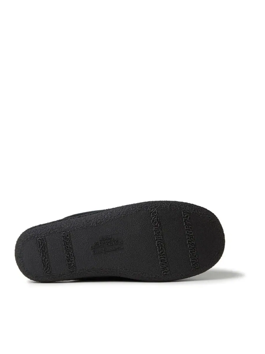 Домашние тапочки-сабо Samantha Chenille Scuff с мягкой подкладкой Dearfoams — изображение 3 из 4, черный