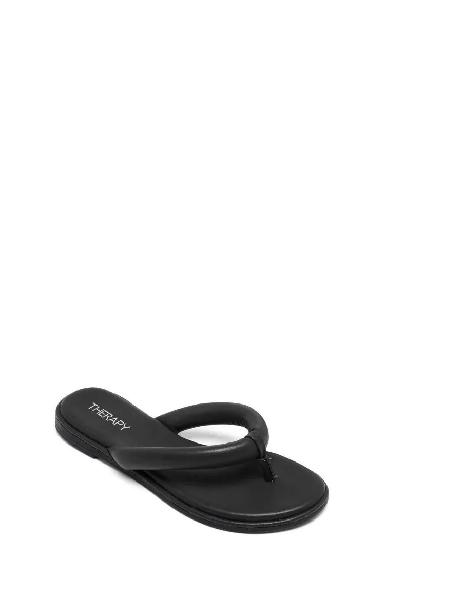 Сандалии-шлепанцы с мягкими ремешками Teva Padded Thong Slide — изображение 1 из 5, черный
