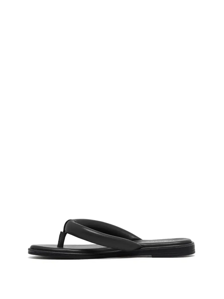 Сандалии-шлепанцы с мягкими ремешками Teva Padded Thong Slide — изображение 4 из 5, черный
