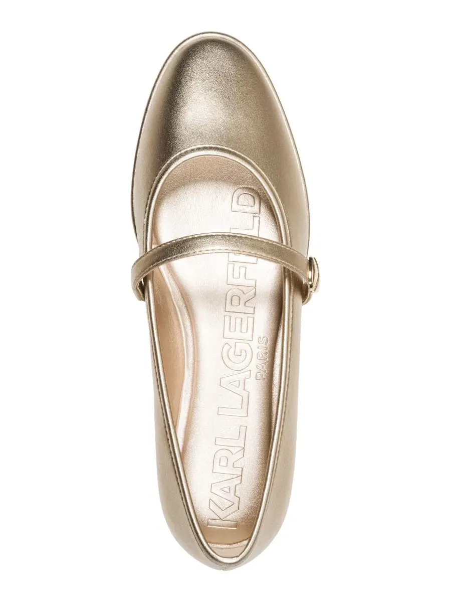 Балетки с пряжкой Vivendel Mary Jane KARL LAGERFELD PARIS — изображение 4 из 5