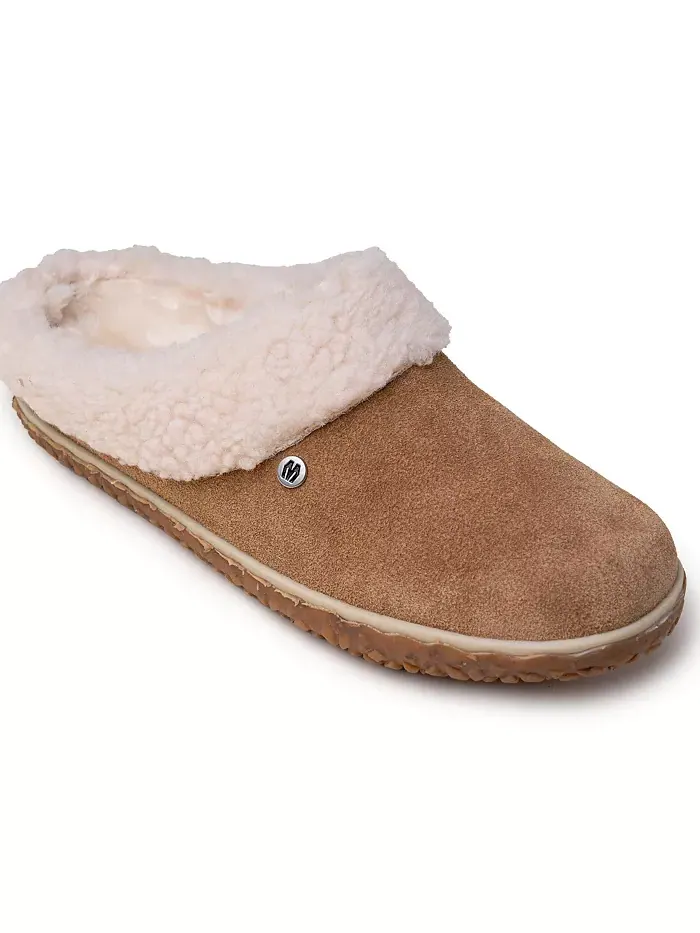 Женские замшевые тапочки Spruce с подкладкой Berber Minnetonka