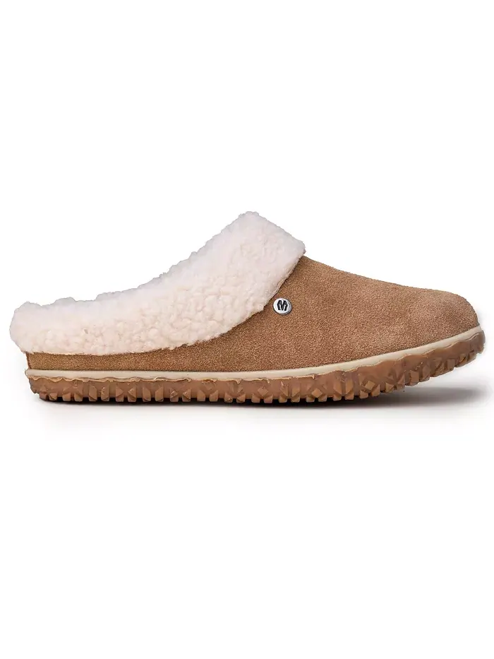 Женские замшевые тапочки Spruce с подкладкой Berber Minnetonka — изображение 9 из 11, красный