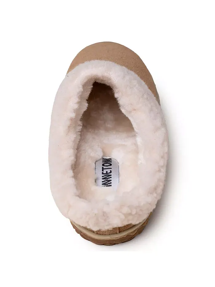 Женские замшевые тапочки Spruce с подкладкой Berber Minnetonka — изображение 10 из 11, красный