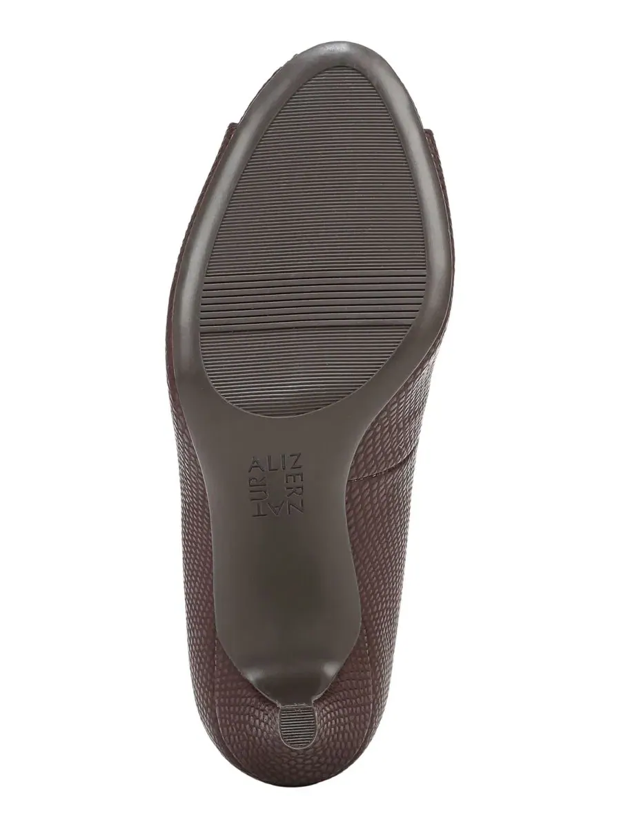 Туфли-лодочки Locke с открытым носком, бренд Naturalizer, цвет Merlot Snake Faux Leather — изображение 5 из 5