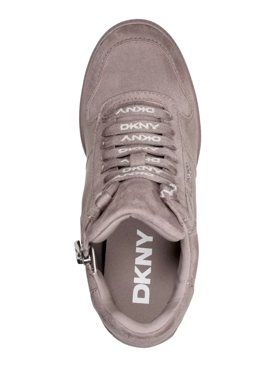 Кроссовки-слипоны на танкетке Sereina DKNY — изображение 3 из 5, сирень