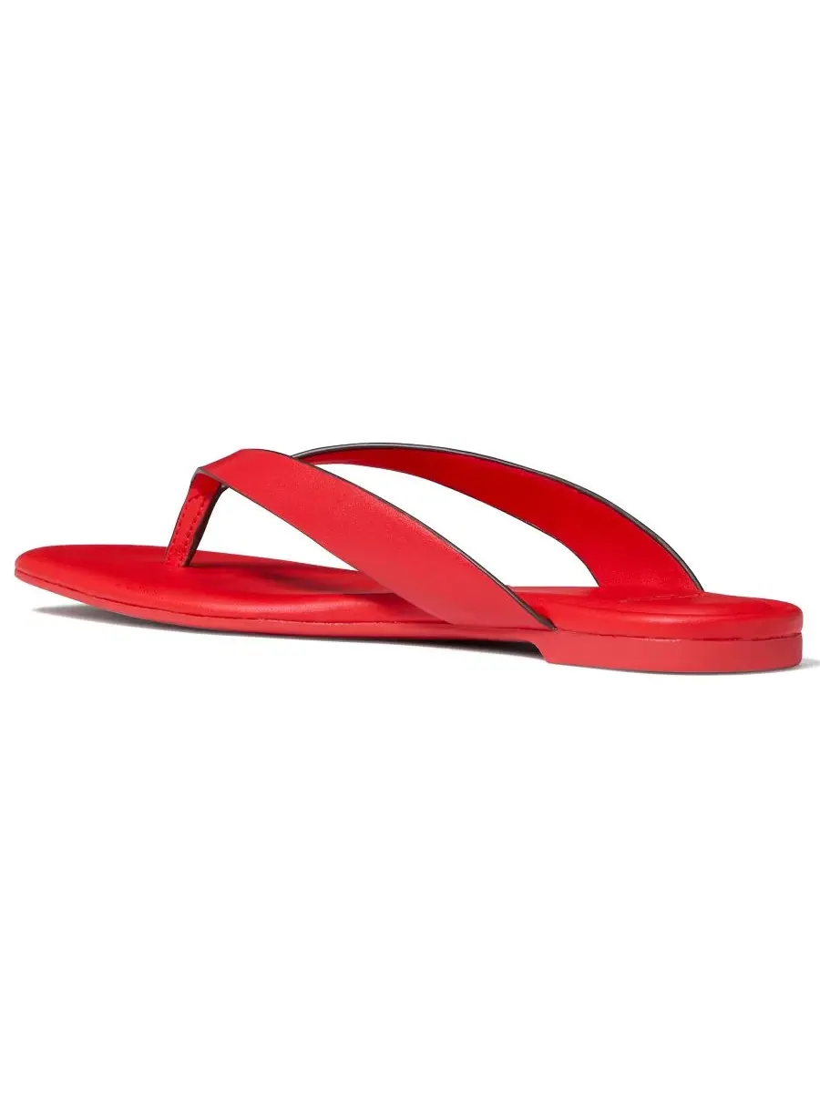 Сланцы-вьетнамки Sandie кожаные Kate Spade New York — изображение 3 из 6, красный