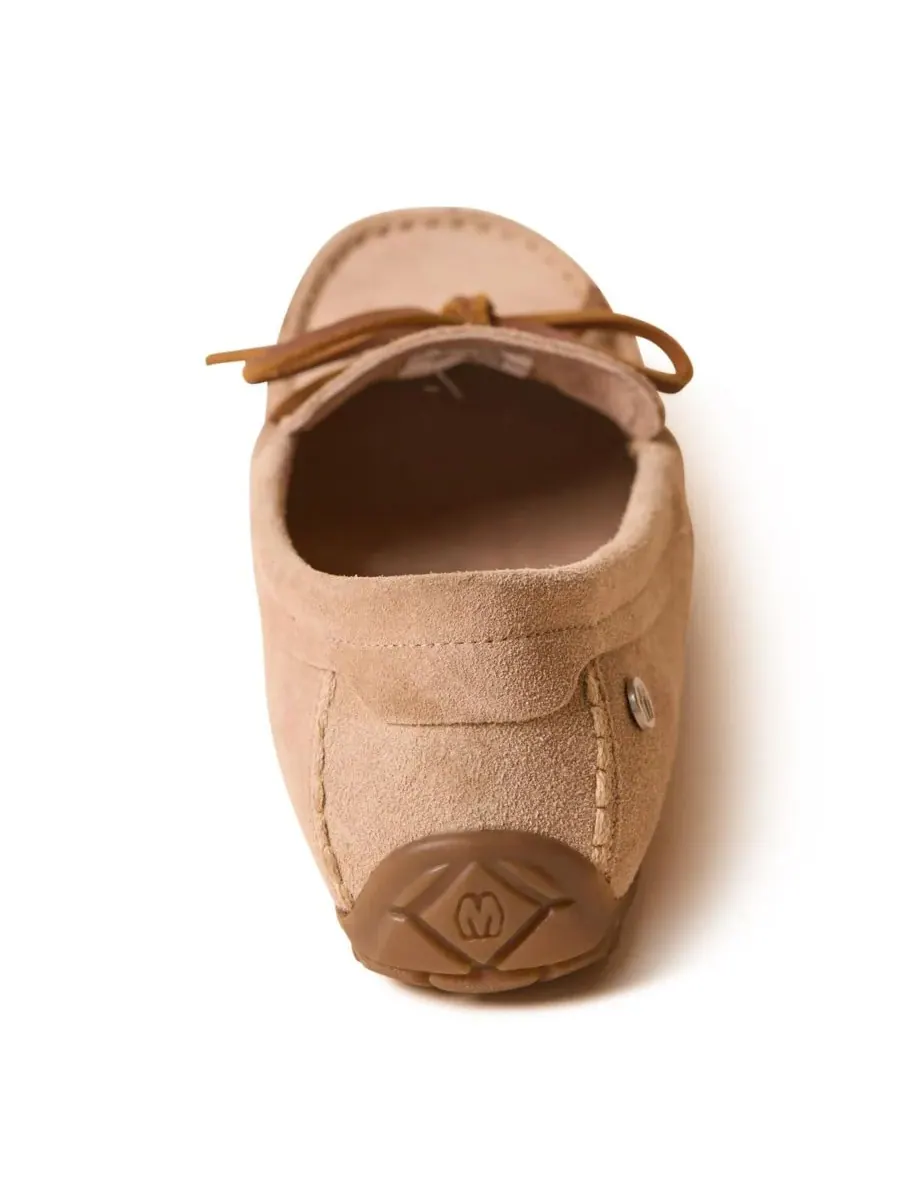Minnetonka Женские замшевые лоферы-мокасины — изображение 5 из 7, бежевый