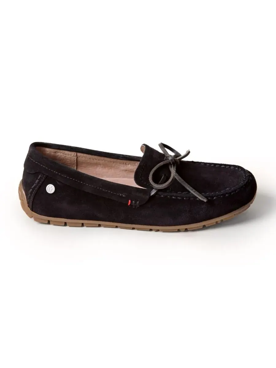 Minnetonka Женские замшевые лоферы-мокасины — изображение 2 из 6, черный
