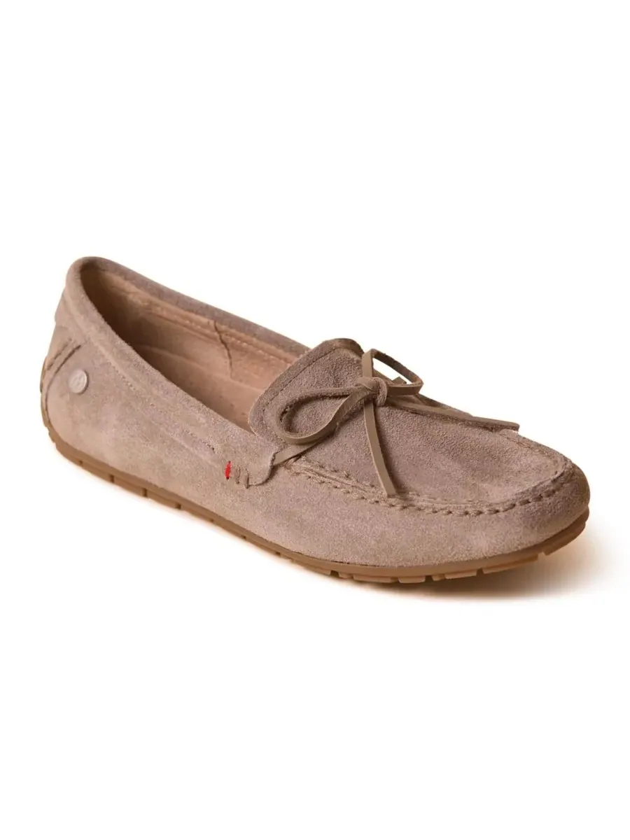 Minnetonka Женские замшевые лоферы-мокасины — изображение 1 из 7, серый