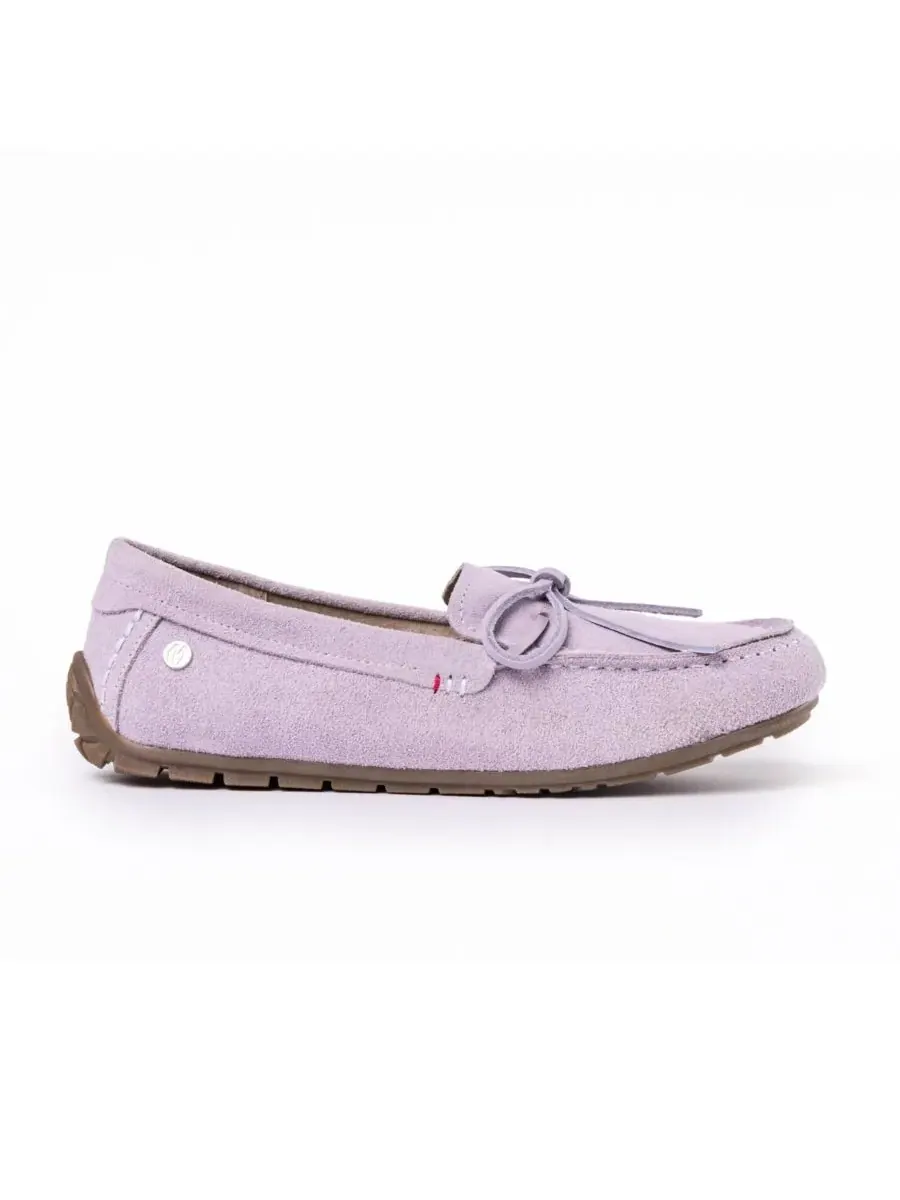 Minnetonka Женские замшевые лоферы-мокасины — изображение 2 из 8, фиолетовый