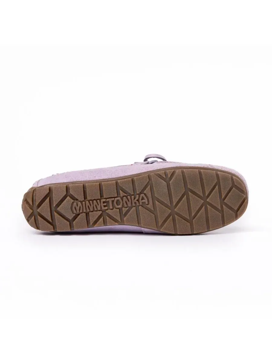 Minnetonka Женские замшевые лоферы-мокасины — изображение 3 из 8, фиолетовый