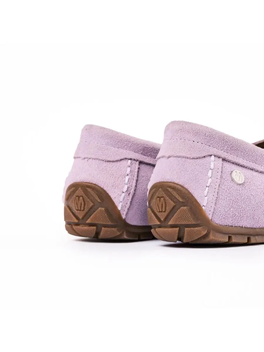 Minnetonka Женские замшевые лоферы-мокасины — изображение 7 из 8, фиолетовый