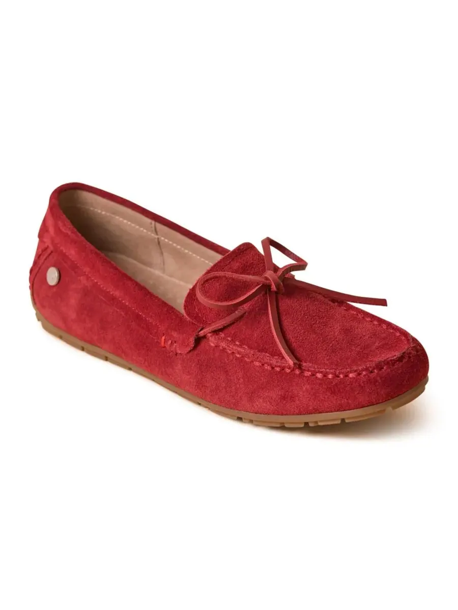 Minnetonka Женские замшевые лоферы-мокасины — изображение 1 из 6, красный