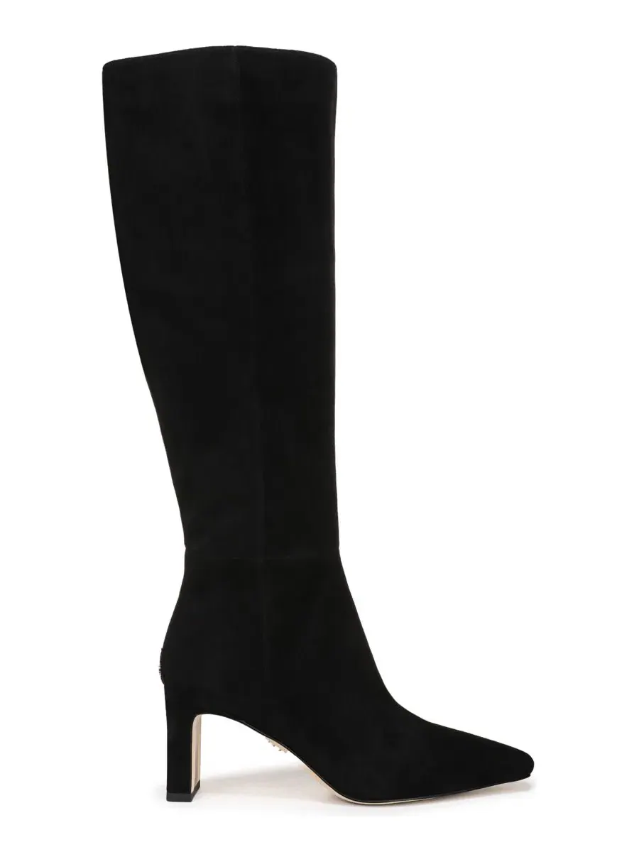 Сапоги Sylvia с широкой икрой на молнии, Extra Wide Calf Sam Edelman — изображение 2 из 5, черный
